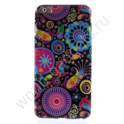 Чехол из мягкого пластика для iPhone 6 Plus (Абстракция)