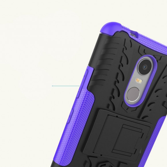 Чехол Hybrid Armor для Lenovo K6 Note (черный + фиолетовый)