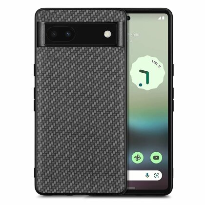Чехол Carbon Texture для Google Pixel 6a (черный)
