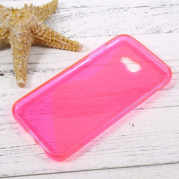 Нескользящий чехол для Samsung Galaxy A7 (2017) SM-A720F (малиновый) Нескользящий чехол для Samsung Galaxy A7 (2017) SM-A720F (малиновый)