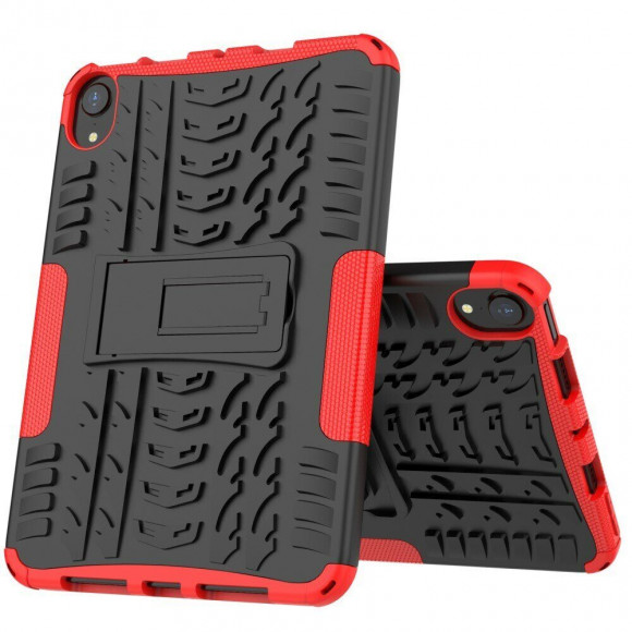 Чехол Hybrid Armor для Apple iPad mini 6 (черный + красный) Чехол Hybrid Armor для Apple iPad mini 6 (черный + красный)