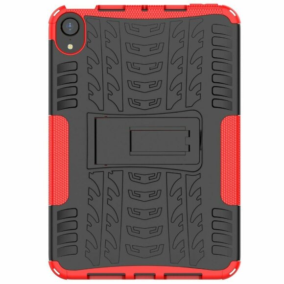 Чехол Hybrid Armor для Apple iPad mini 6 (черный + красный) Чехол Hybrid Armor для Apple iPad mini 6 (черный + красный)