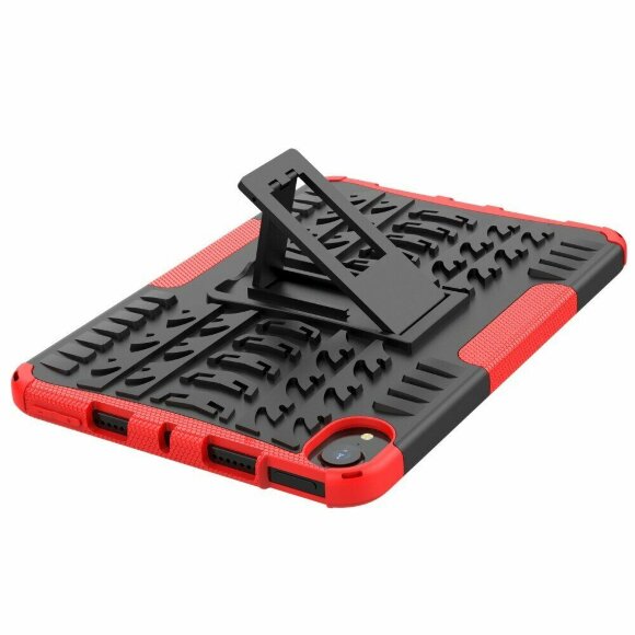 Чехол Hybrid Armor для Apple iPad mini 6 (черный + красный) Чехол Hybrid Armor для Apple iPad mini 6 (черный + красный)