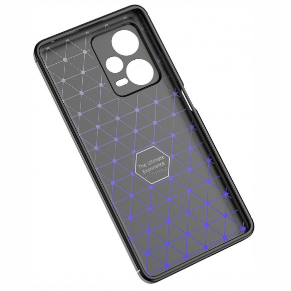 Чехол-накладка Litchi Grain для Xiaomi Redmi Note 12 Pro (черный)