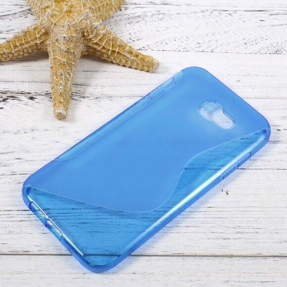 Нескользящий чехол для Samsung Galaxy A7 (2017) SM-A720F (голубой)