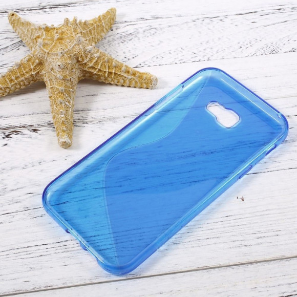 Нескользящий чехол для Samsung Galaxy A7 (2017) SM-A720F (голубой) Нескользящий чехол для Samsung Galaxy A7 (2017) SM-A720F (голубой)