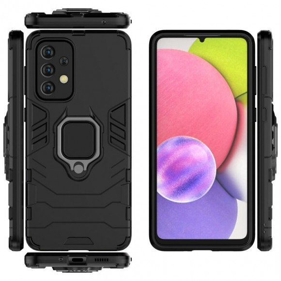 Чехол Armor Ring Holder для Samsung Galaxy A33 5G (черный) Чехол Armor Ring Holder для Samsung Galaxy A33 5G (черный)