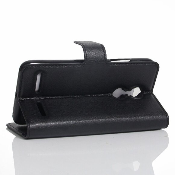 Чехол с визитницей для Lenovo K6 Power (черный)