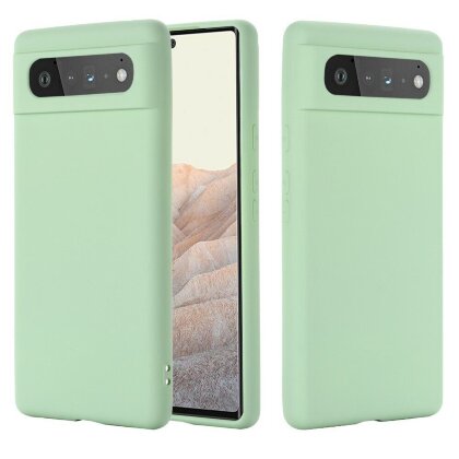 Силиконовый чехол Mobile Shell для Google Pixel 6 (зеленый)
