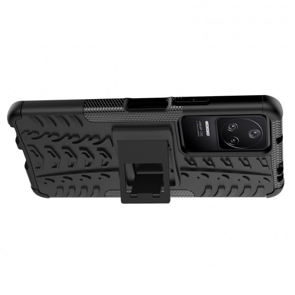 Чехол Hybrid Armor для Poco F4 (черный)