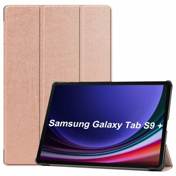 Планшетный чехол для Samsung Galaxy Tab S9 Plus (розовое золото)