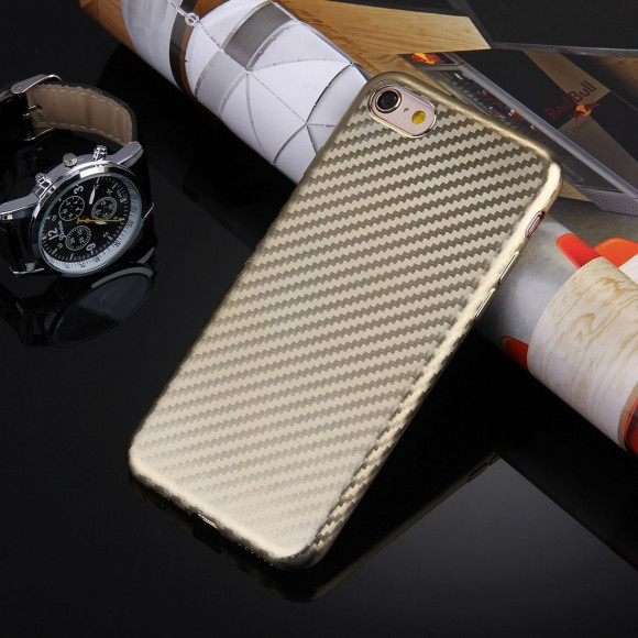 Чехол-накладка Artistic Carbon для iPhone 6 Plus / 6S Plus (золотой) Чехол-накладка Artistic Carbon для iPhone 6 Plus / 6S Plus (золотой)