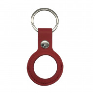 Брелок из экокожи для AirTag (красный)