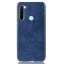 Кожаная накладка-чехол для Xiaomi Redmi Note 8 (синий)