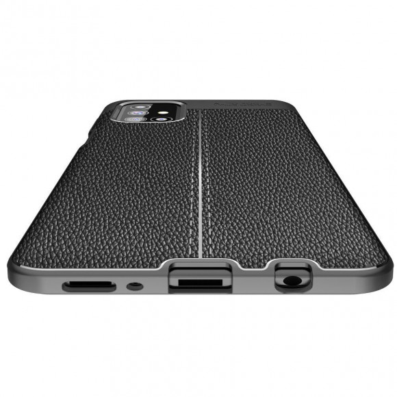 Чехол-накладка Litchi Grain для Samsung Galaxy M31s (черный) Чехол-накладка Litchi Grain для Samsung Galaxy M31s (черный)