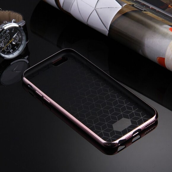 Чехол-накладка Artistic Carbon для iPhone 6 Plus / 6S Plus (розовое золото) Чехол-накладка Artistic Carbon для iPhone 6 Plus / 6S Plus (розовое золото)