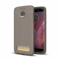 Чехол-накладка Litchi Grain для Motorola Moto Z2 Play (серый)