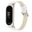 Кожаный ремешок для Xiaomi Mi Band 5 (белый)