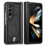 Чехол из натуральной кожи для Samsung Galaxy Z Fold4 (черный)