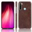 Кожаная накладка-чехол для Xiaomi Redmi Note 8 (коричневый)
