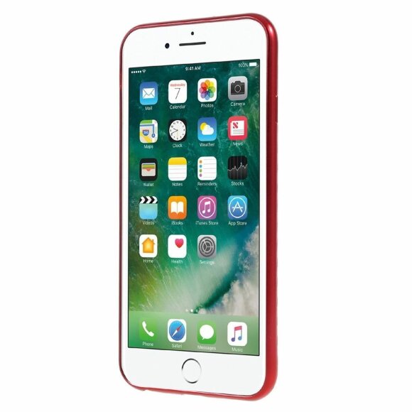 Чехол-накладка Artistic Carbon для iPhone 6 Plus / 6S Plus (красный)