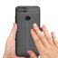 Чехол-накладка Litchi Grain для Asus ZenFone Max Plus (M1) ZB570TL (темно-синий)