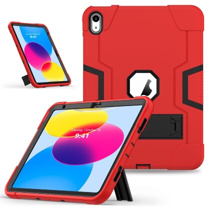 Противоударный гибридный чехол для iPad 10 2022 - 10,9 дюйма (красный)