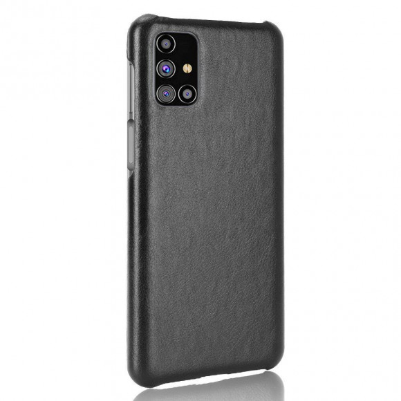 Кожаная накладка-чехол для Samsung Galaxy M31s (черный) Кожаная накладка-чехол для Samsung Galaxy M31s (черный)