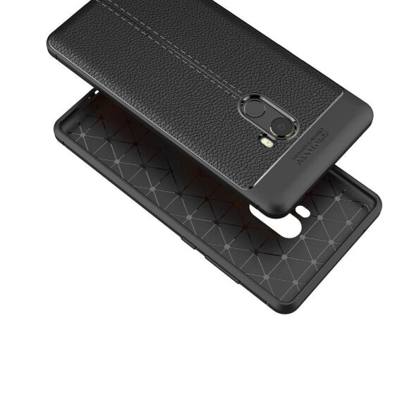 Чехол-накладка Litchi Grain для Xiaomi Mi Mix 2 (красный)