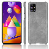 Кожаная накладка-чехол для Samsung Galaxy M31s (серый) Кожаная накладка-чехол для Samsung Galaxy M31s (серый)