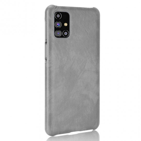 Кожаная накладка-чехол для Samsung Galaxy M31s (серый) Кожаная накладка-чехол для Samsung Galaxy M31s (серый)