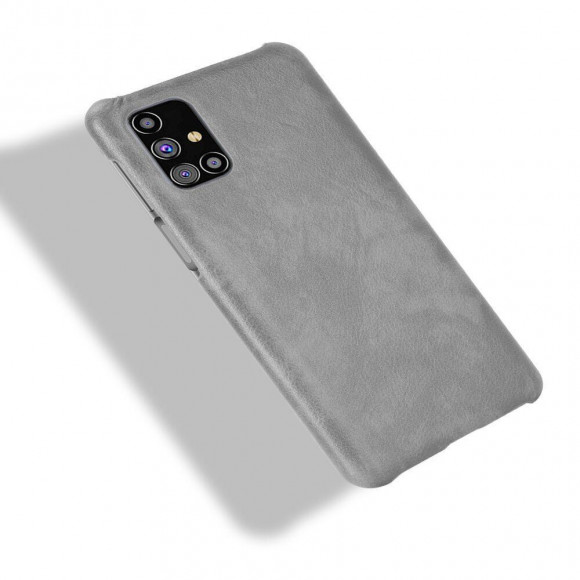 Кожаная накладка-чехол для Samsung Galaxy M31s (серый) Кожаная накладка-чехол для Samsung Galaxy M31s (серый)