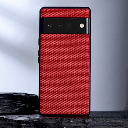 Чехол с текстурой нейлона для Google Pixel 7 Pro (красный)
