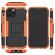 Чехол Hybrid Armor для iPhone 12 Pro Max (черный + оранжевый)