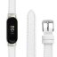 Кожаный ремешок для Xiaomi Smart Band 7 (белый)