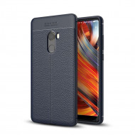 Чехол-накладка Litchi Grain для Xiaomi Mi Mix 2 (темно-синий)
