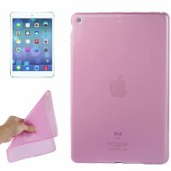 Прозрачный чехол из мягкого пластика для iPad Air 2 (фиолетовый) Прозрачный чехол из мягкого пластика для iPad Air 2 (фиолетовый)