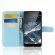 Чехол с визитницей для Nokia 5.1 (голубой)