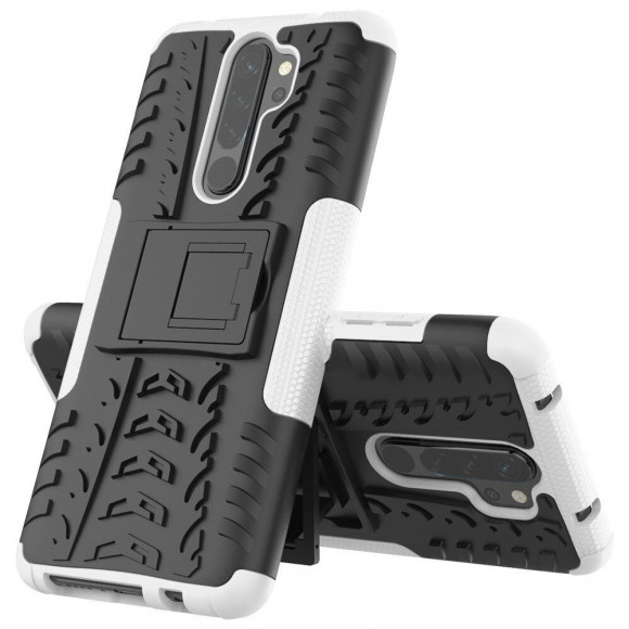 Чехол Hybrid Armor для Xiaomi Redmi Note 8 Pro (черный + белый)