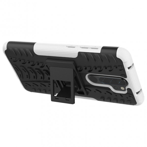 Чехол Hybrid Armor для Xiaomi Redmi Note 8 Pro (черный + белый)