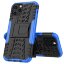 Чехол Hybrid Armor для iPhone 12 Pro Max (черный + голубой)