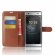 Чехол с визитницей для Sony Xperia XA2 Ultra (коричневый)