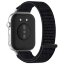 Нейлоновый ремешок для Huawei Watch Fit 3 (черный с белой прострочкой)