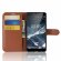 Чехол с визитницей для Nokia 5.1 (коричневый)