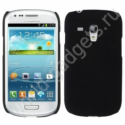 Пластиковый чехол для Samsung Galaxy S3 mini / i8190 (черный)