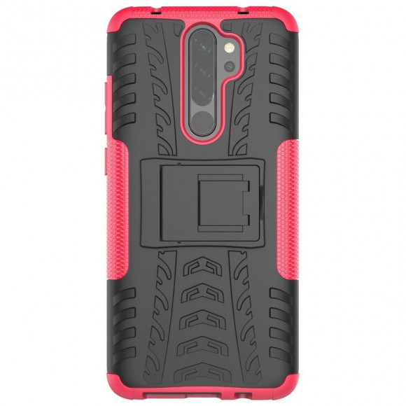 Чехол Hybrid Armor для Xiaomi Redmi Note 8 Pro (черный + розовый) Чехол Hybrid Armor для Xiaomi Redmi Note 8 Pro (черный + розовый)