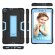 Гибридный TPU чехол для Samsung Galaxy Tab A 8.0 (2019) T290 / T295 (черный + голубой)