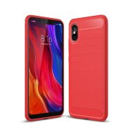 Чехол-накладка Carbon Fibre для Xiaomi Mi 8 Pro / Mi 8 Explorer Edition (красный) Чехол-накладка Carbon Fibre для Xiaomi Mi 8 Pro / Mi 8 Explorer Edition (красный)