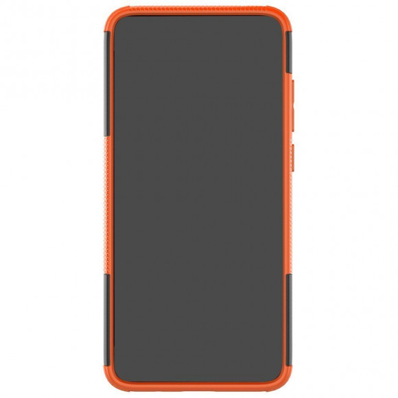 Чехол Hybrid Armor для Xiaomi Redmi Note 8 Pro (черный + оранжевый)