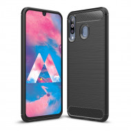 Чехол-накладка Carbon Fibre для Samsung Galaxy M30 / Galaxy A40s (черный) Чехол-накладка Carbon Fibre для Samsung Galaxy M30 / Galaxy A40s (черный)